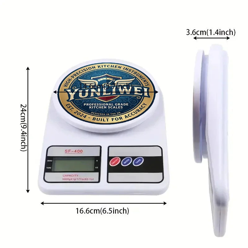10kg/1g Digital Kitchen Scale, Electronic Food Scale, High-precision Dietary Balance Measurement Tool for Cooking and Baking