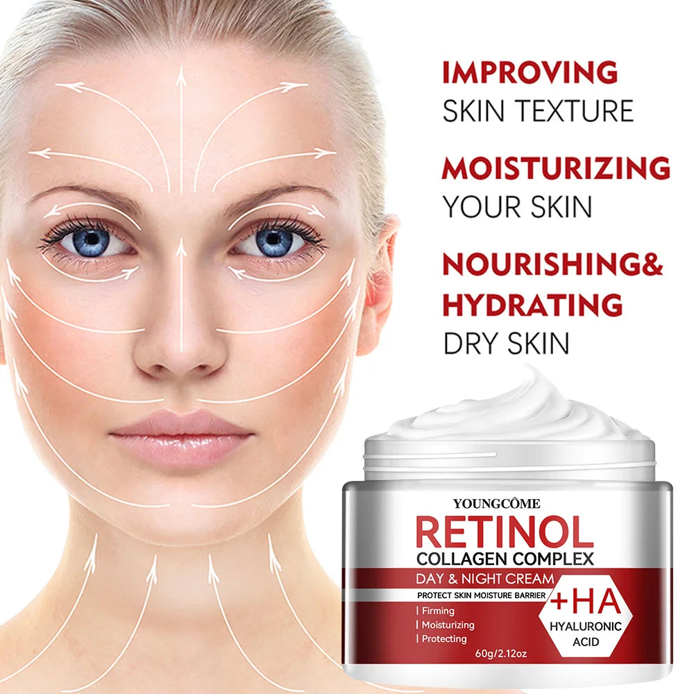 Retinol Lifting Firming Cream Collagen Wrinkle Remover Face Cream For Moisturizer Whitening Brighten Skin Products