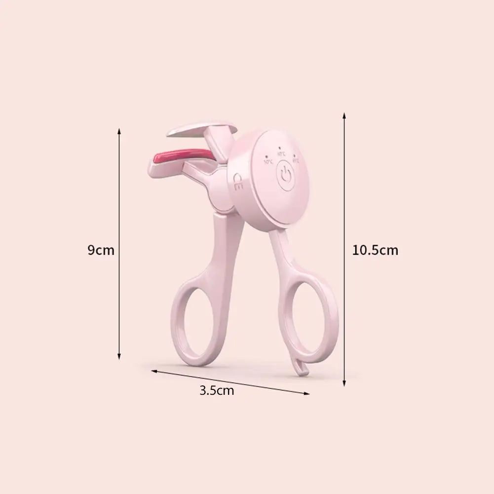 USB Electric Heated Eyelash Curler Intelligent Temperature Control Rechargeable Long-lasting Styling Eyelash Roller