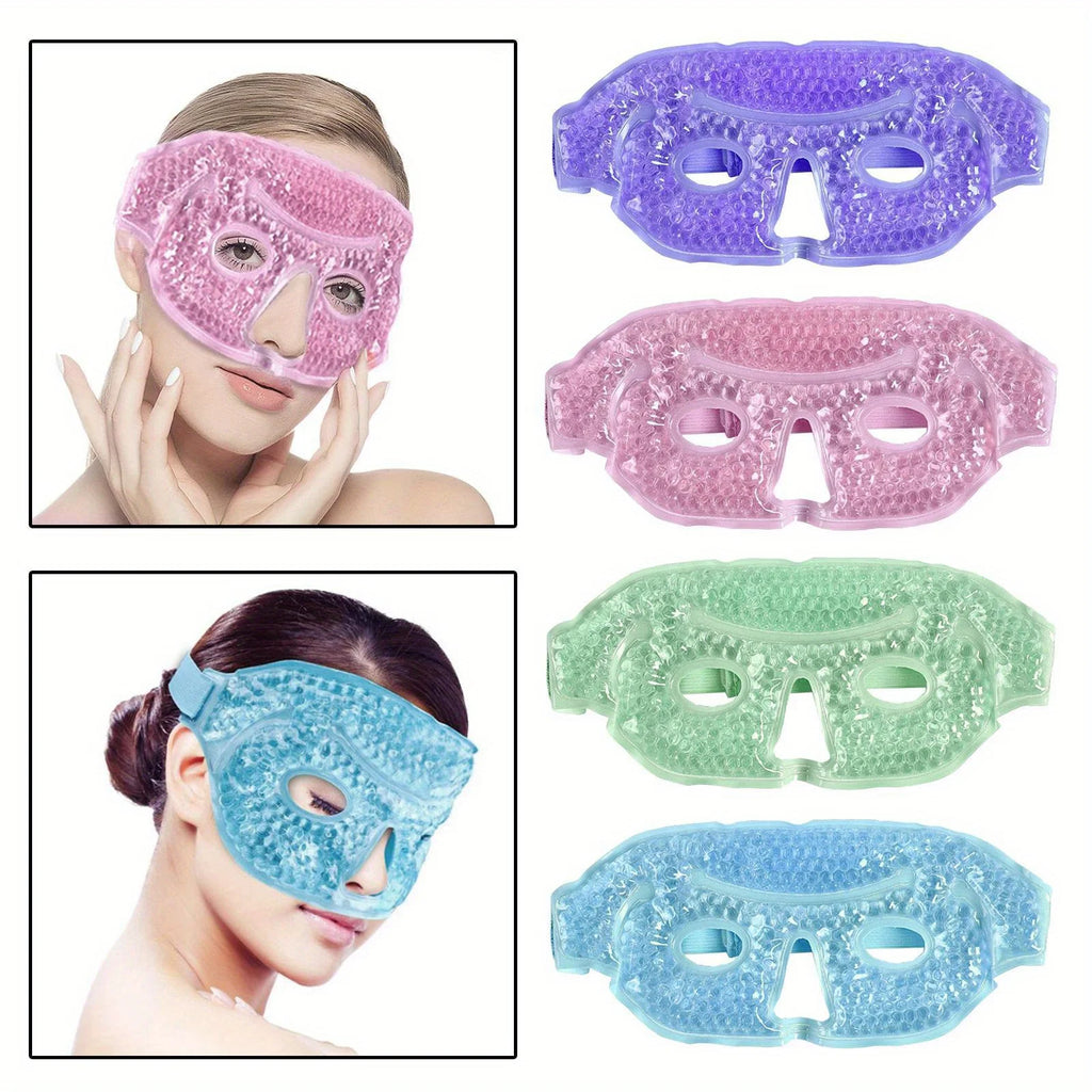 Visible Reusable Cooling Eye Mask with Gel Beads Cold Eye Compress for Puffy Eyes Stress Relief Dry Eyes SPA Skin Care Tools