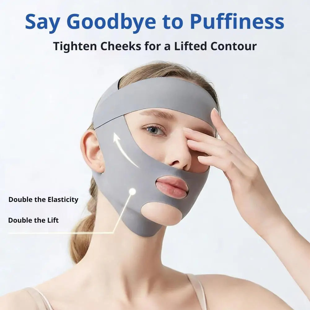 Face Sculpting Sleep Mask Breathable Elastic Lifting Tightening Mask Skin Care Slimming Strap Chin Up Mask Woman