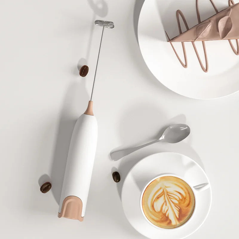 Electric Milk Frother Kitchen Drink Foamer Mixer Stirrer Coffee Cappuccino Creamer Whisk Frothy Blend Whisker Egg Beater