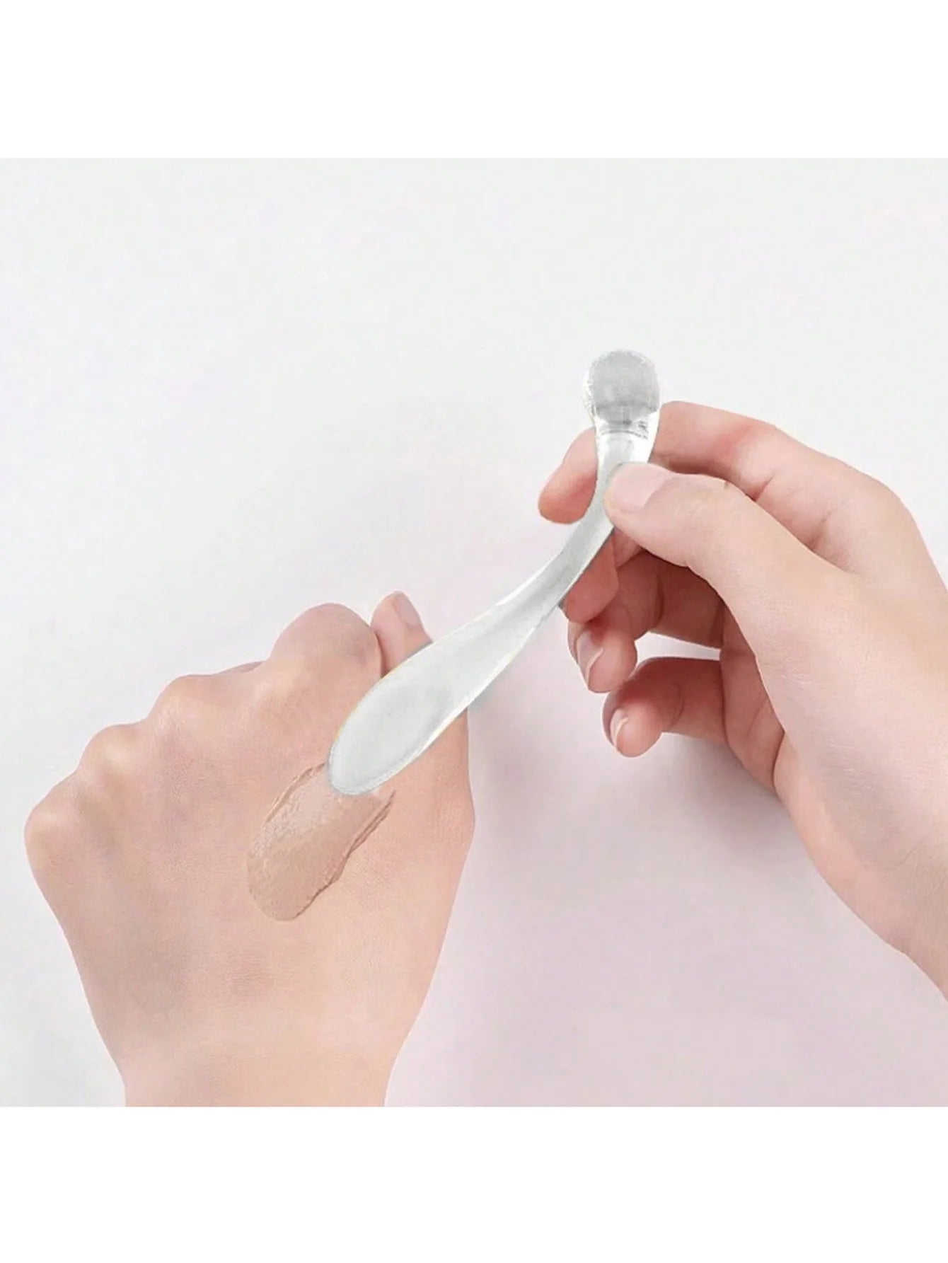 Face Cream Scoop, Eye Roller Massage Stick, DIY Multifunctional Eye Cream Mask Spoon, Dispensing Scoop, Transparent Mask Stick