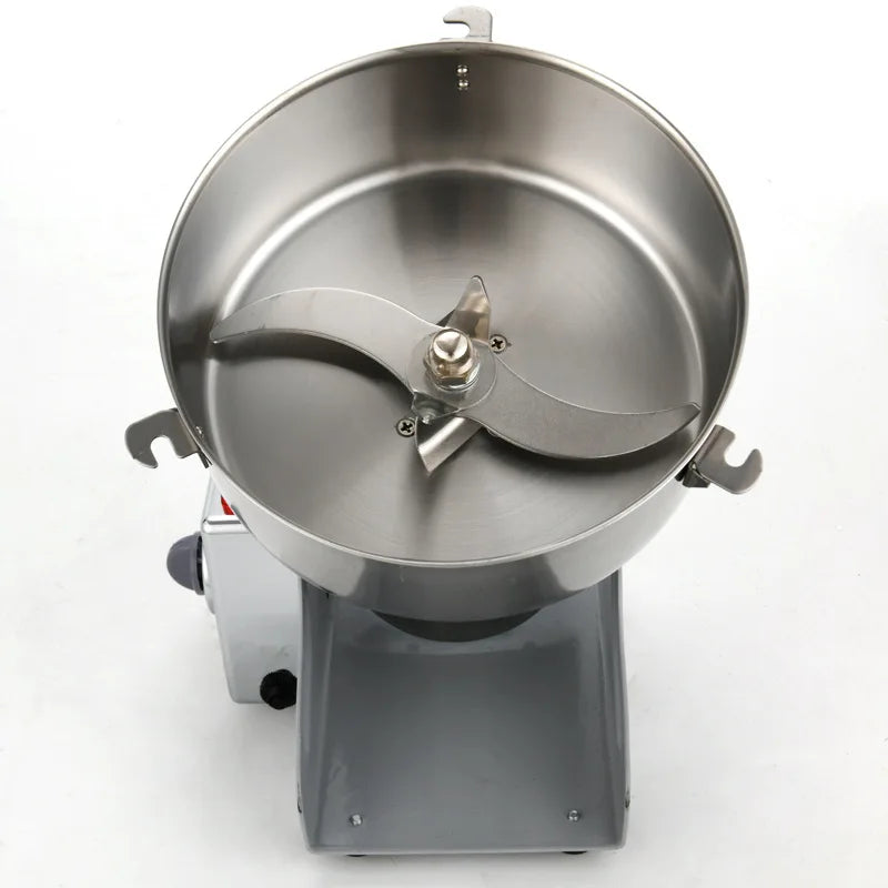 Electric Grain Grinder Mill 2000g High-speed Spice Herb Mill Commercial Powder Machine for Dry Cereals Grain Herb Spice Coffee