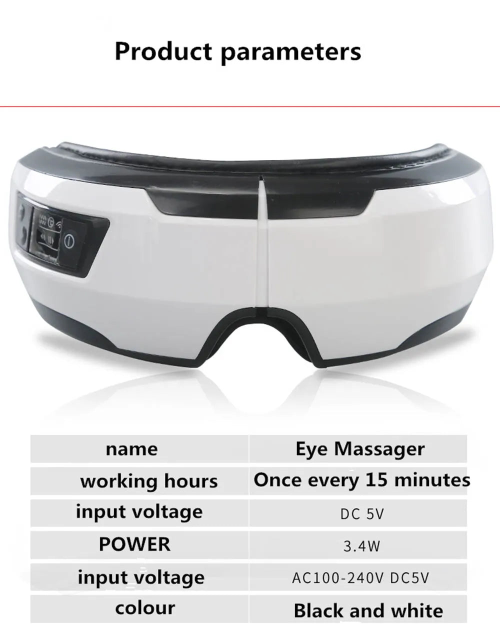 5D Intelligent Airbag Vibration Eye Massager Bluetooth Hot Compress Eyes Care Instrument Glasses Fatigue Sleep Mask Eye Massager