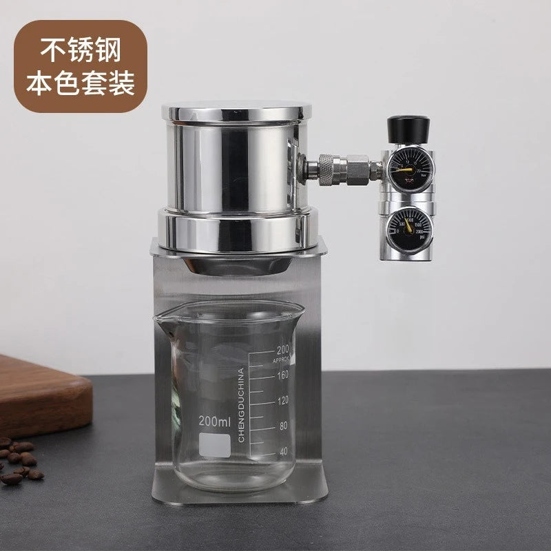 Mini Portable Espresso Coffee Maker Pneumatic Air Pressure Integrated Machine Gas Pressurized Concentrated Coffee Brewer