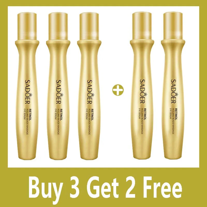 Gold Bright Eye Roller Eye Cream Hydrating Moisturizing Eye Serum  Care Dark Circles Removal Anti Bags