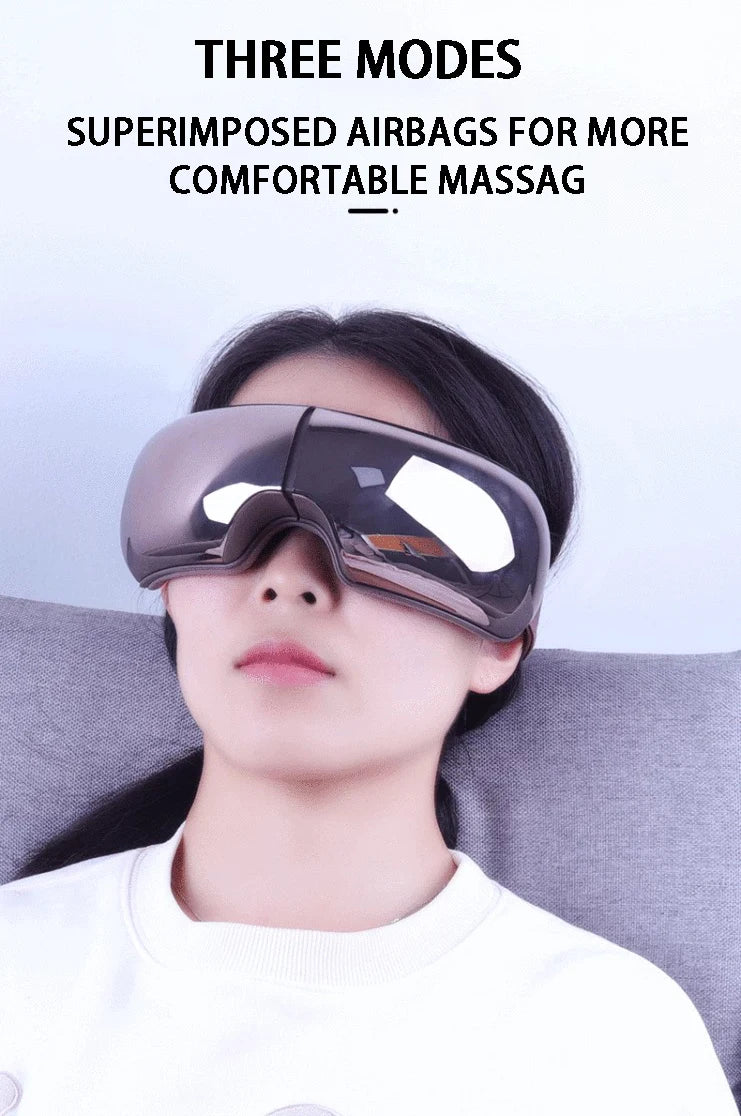 Eye Massage Glasses Hot Compress Eye Care Air Pressure Instrument Vibrator Heating Bluetooth Music Device  Heated Eye Mask
