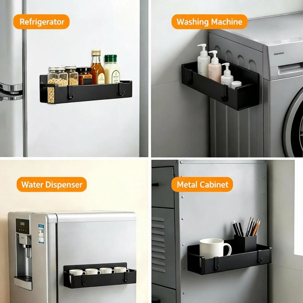 Magnetic Spice Storage Rack,suitable for Refrigerator and Oven etc, household side wall mounted storage rack, movable