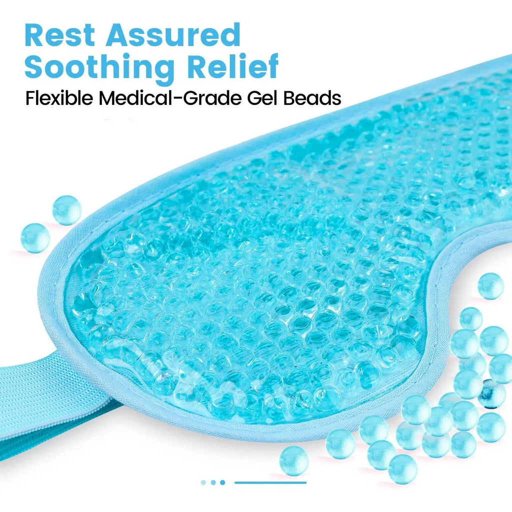 Cooling Eye Mask  with Gel Bead for Puffy Eyes Reusable Cold Compress Ice Pack for After Eyelid Surgery Tension Stress Relief