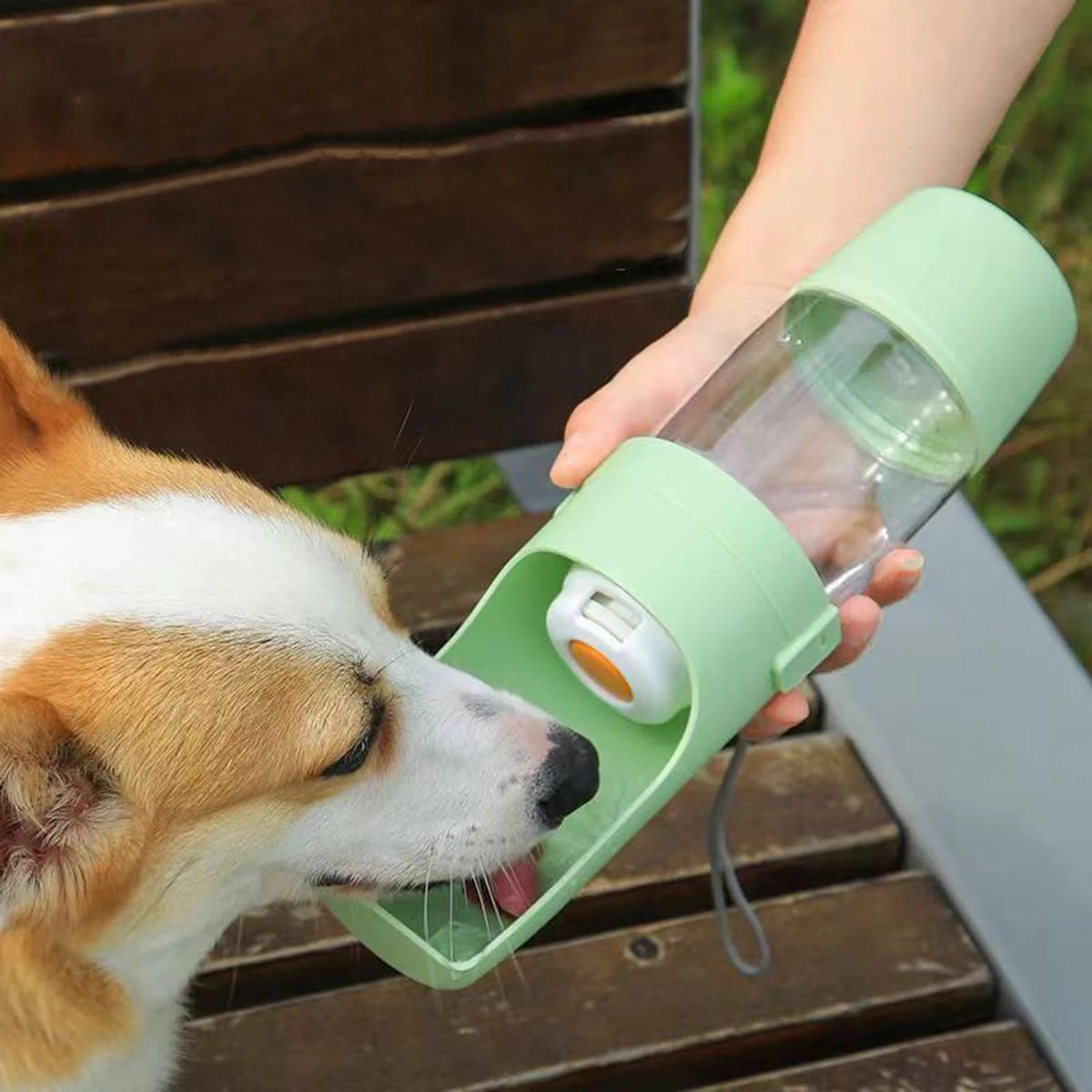 Portable Travel Pets Dog Water Bottle with Storage Food and Water Container Dog Cat Outdoor Pet Water Cup Bottle for Puppy