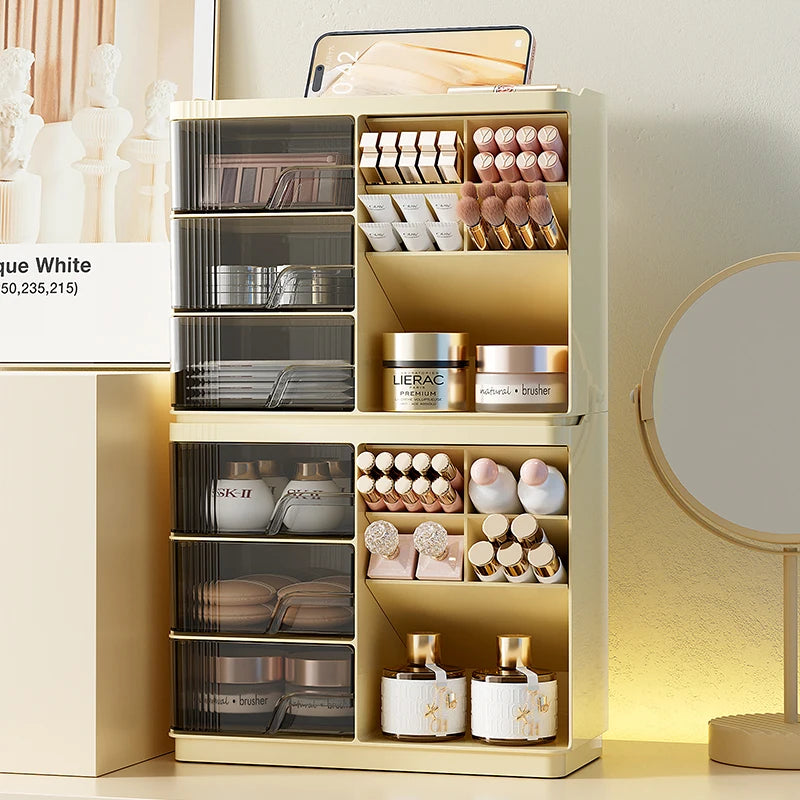 Makeup Organizer with Drawers for Vanity, Spacious Cosmetic Display Case, the Perfect Storage Solution for Your Beauty Essential