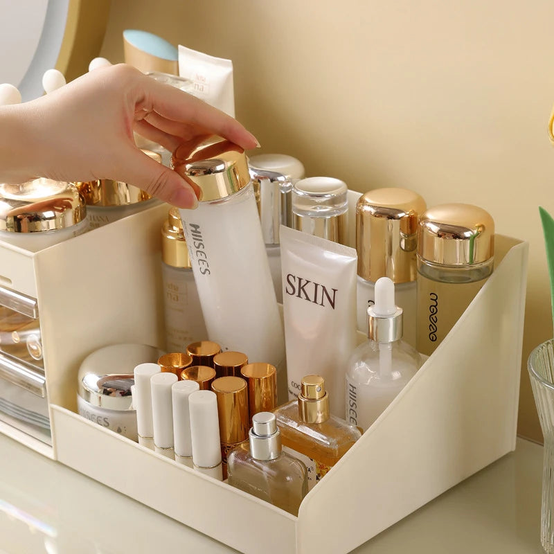 1PCS Cosmetic Organizer Desktop Organizer Shelf Dormitory Organizer Drawer Bedroom Cosmetic Organizer Cosmetic Display Case