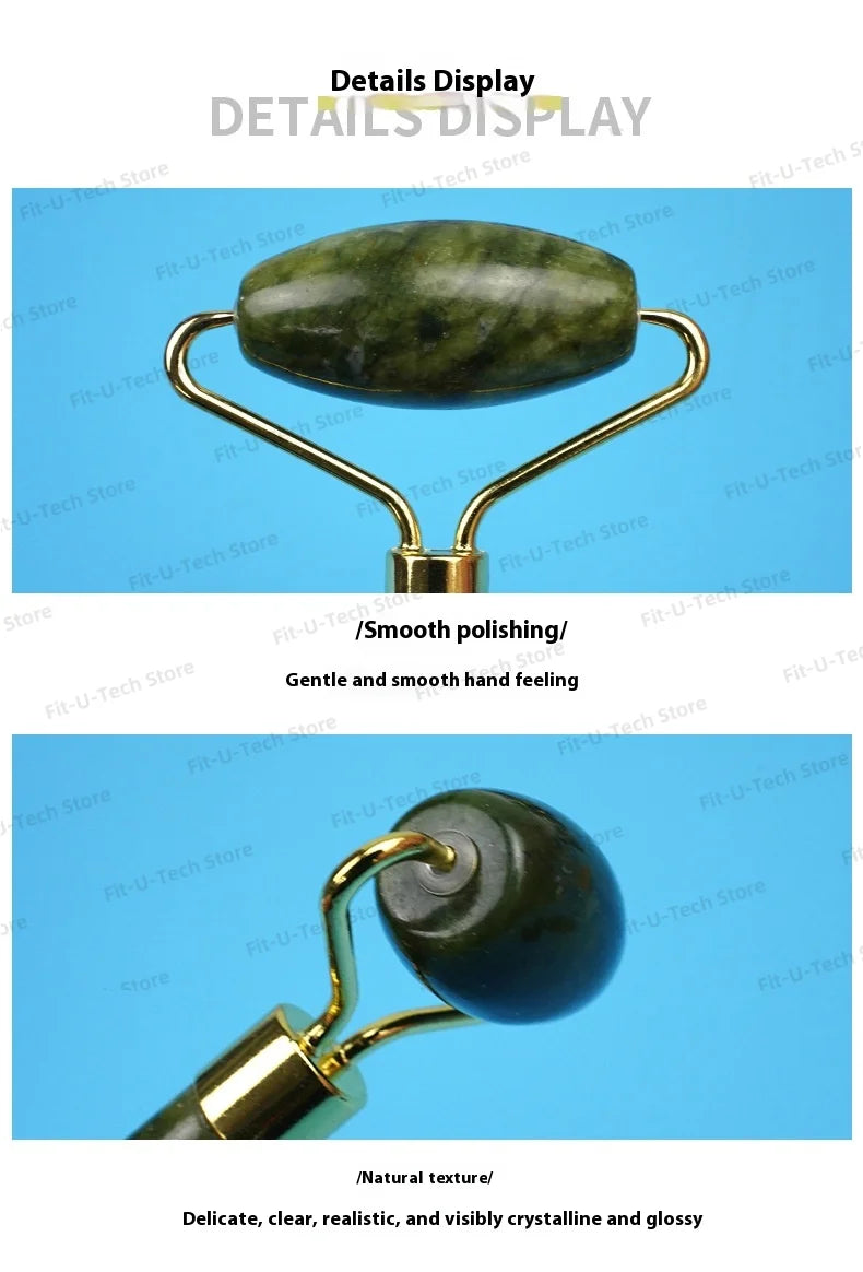 Guasha Natural Stone Massage Face Jade Roller Gua Sha Massage Tool Set for SPA Body visage rouleau de massage rouleau visage