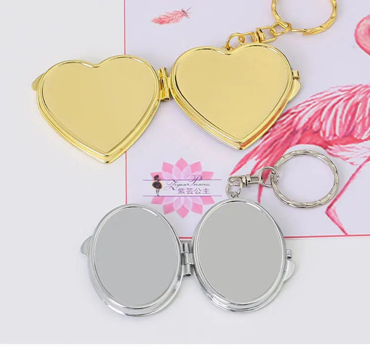 Round Mini Makeup Mirror Dustproof Small Makeup Mirror Gift For Birthday