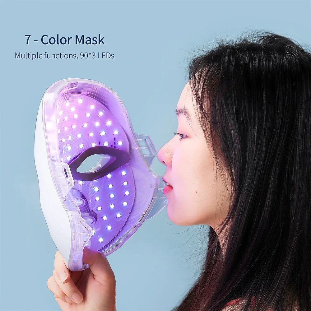 7 Colors LED Face Mask Facial LED Mask Skin Care Facial Spa Home Use Beauty Machine