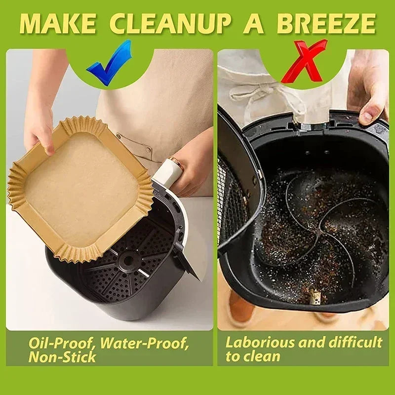 Accessories for Air Fryer Accessories Non-Stick Parchment Paper Liners for Deep Fryer Baking Sheets for Healthy Cooking for Roas