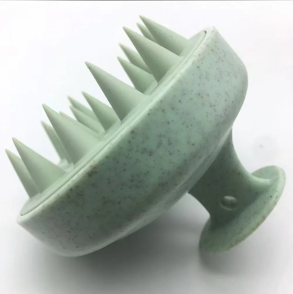 Massager Shampoo Brush Soft Silicone Bristles for Scalp Care Hair Scalp Scrubber Exfoliator for Dandruff Removal Hair Growth