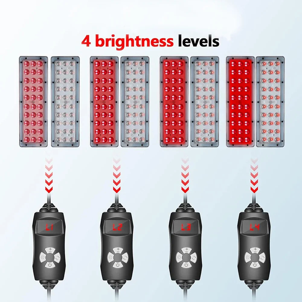 LED Red Light Therapy Lamp LED Infrared Light Therapy 660nm&850nm Near Infrared Light Device Full Body Pain Relief Skin Care