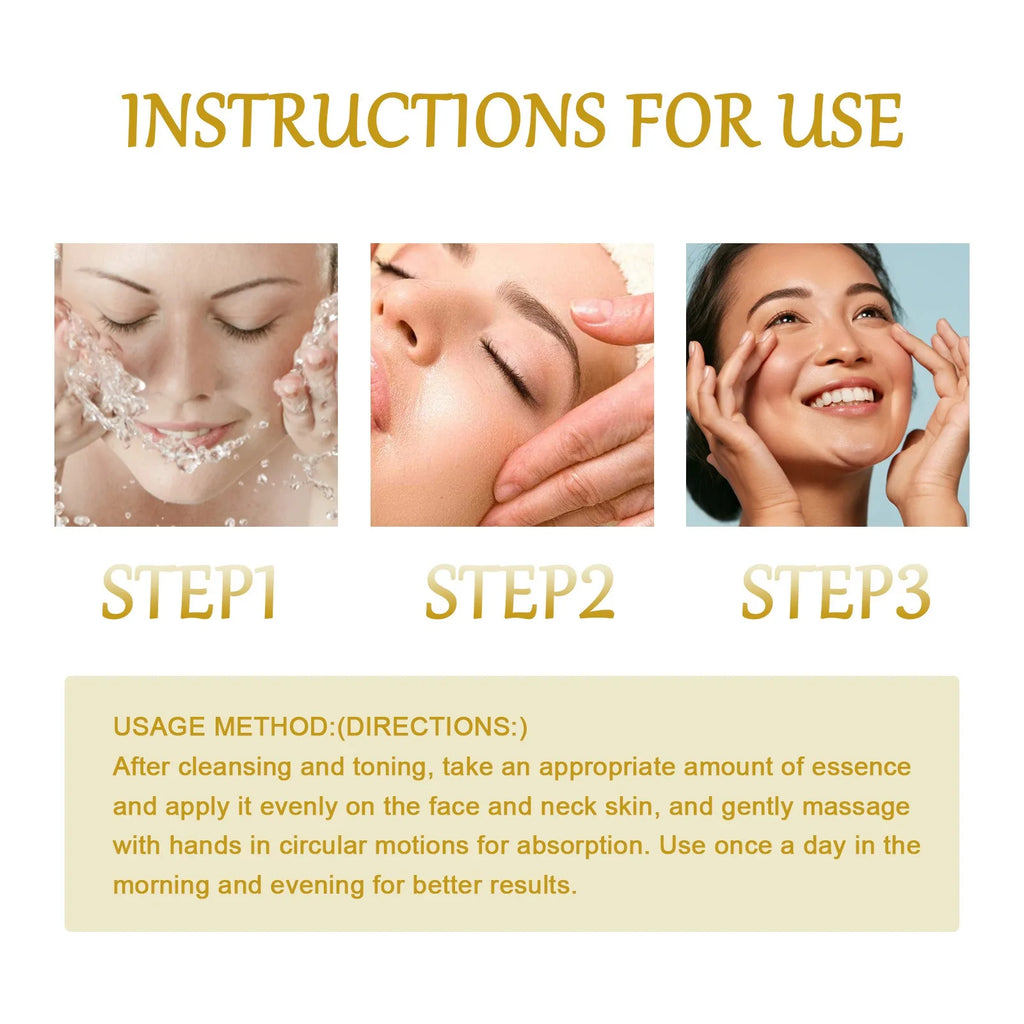 1/2/3pcs Bee Venom Facial Serum Face Essence Wrinkle Reduction Skin Tightening Natural Collagen Booster Hyaluronic Acid  Essence