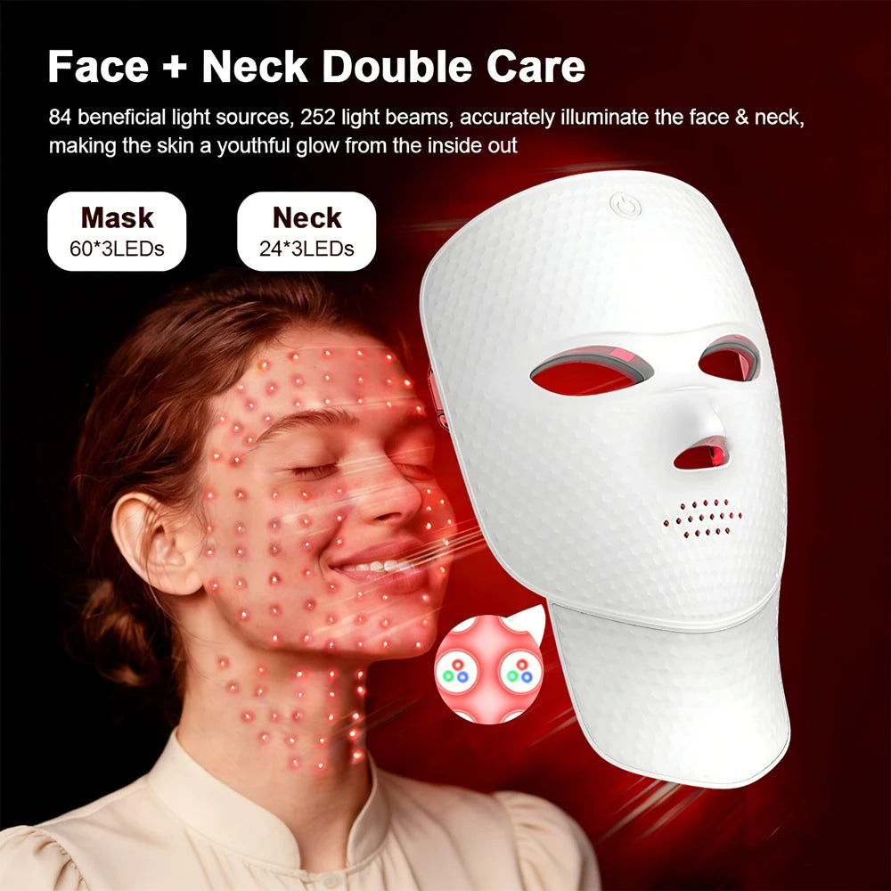 7 Colors LED Face Mask Facial LED Mask Skin Care Facial Spa Home Use Beauty Machine