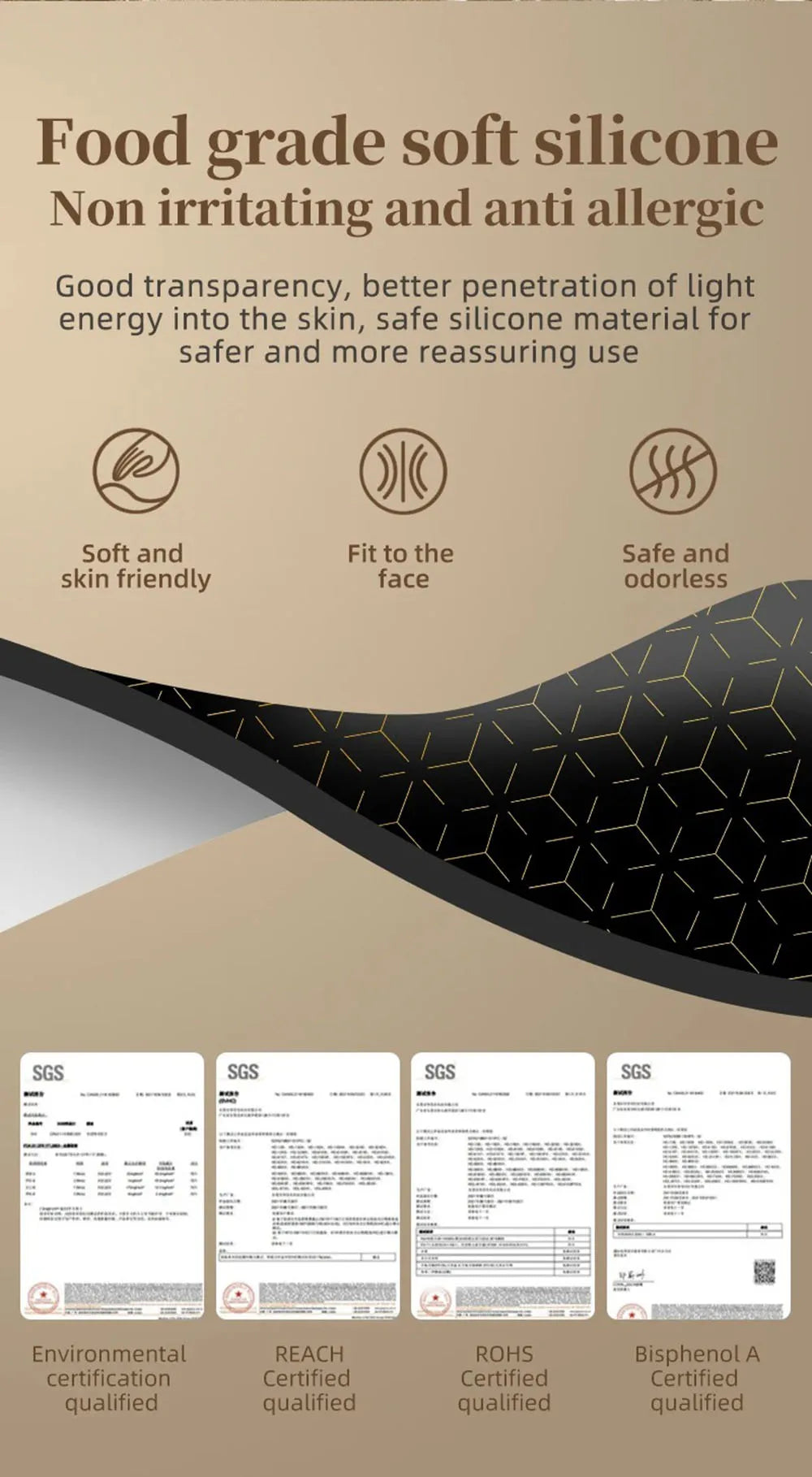 2026 Neck LED Lift Mask Photon Anti-Wrinkle Skin Tightening Neck Beauty Device Skin Brighten Rejuvenation Neck Wrinkle Remover