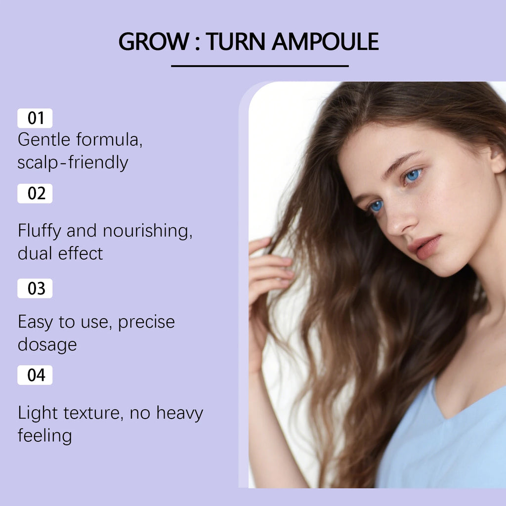 Scalp Care Serum with Built-in Massager Brush Nourishing Treatment Promotes Hair Growth & Reduces Hair Loss Repair Damaged Hair