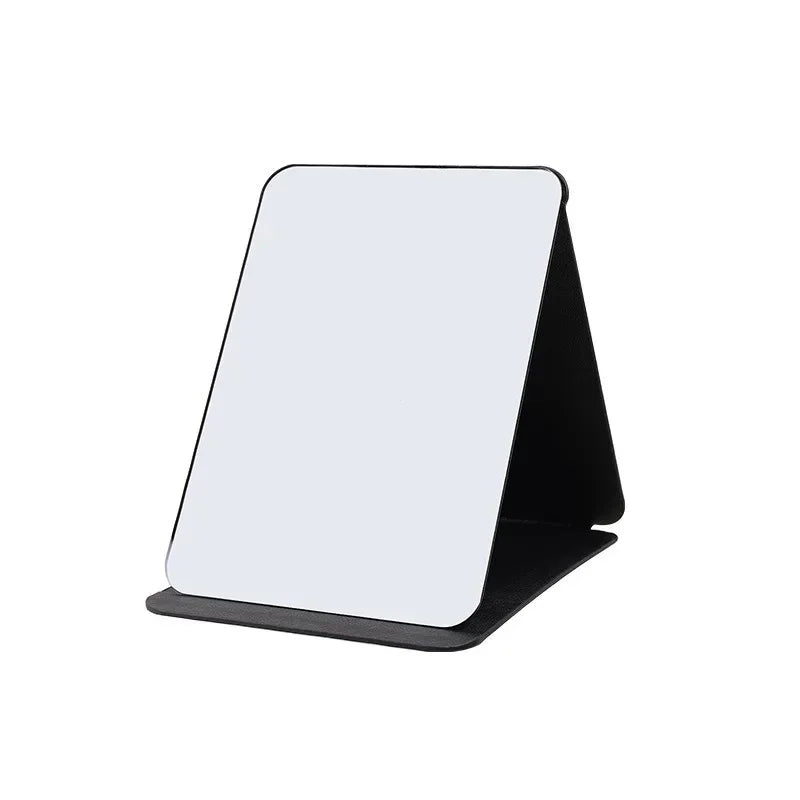 Standing Makeup Mirror Folding Makeup Mirror High-quality Portable Desktop Makeup Mirror Single-side Creative Women Solid Color