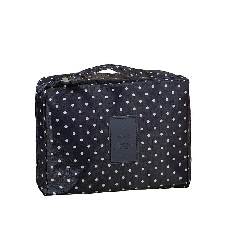 Waterproof Makeup & Toiletries Travel Bag for Women - Portable Cosmetic Organizer