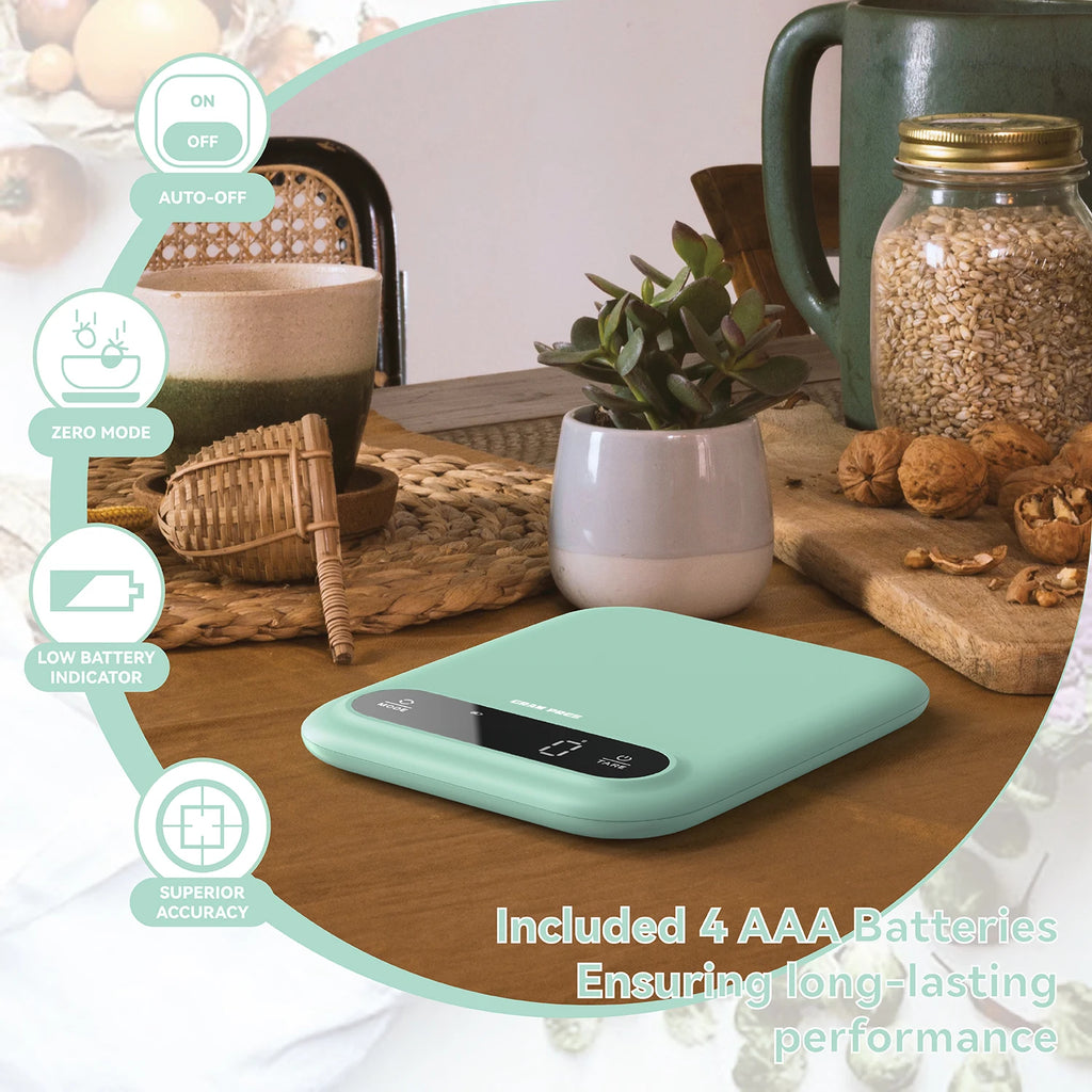 Digital Food Scale  Professional Kitchen Scales Digital Weight Grams and Oz for  Baking and Cooking,LED Display，Tare Function