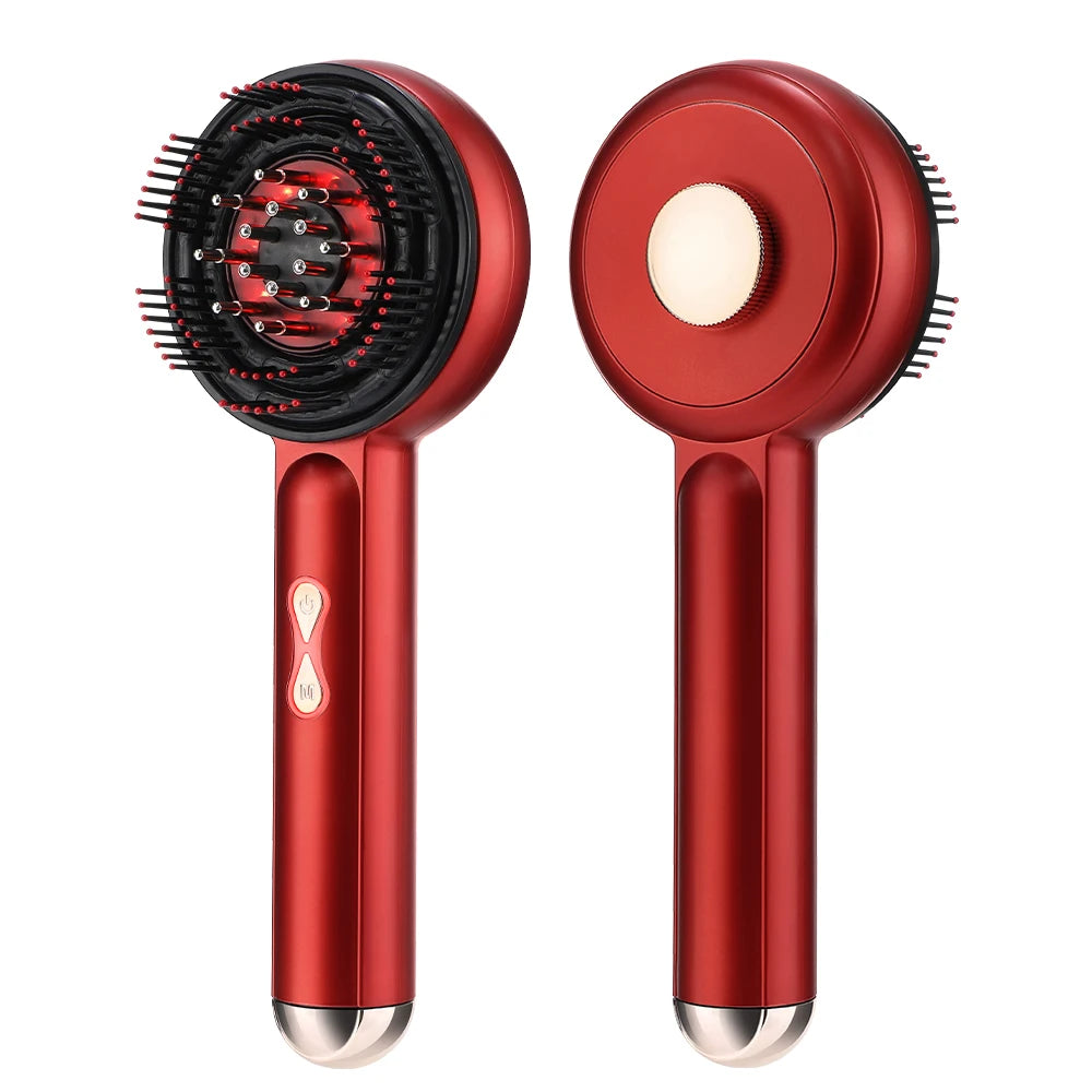 Electric Scalp Massager Comb 660nm Red Light for Hair Growth Nourishing Anti-Loss Brush Featuring Kneading Function Hair Care