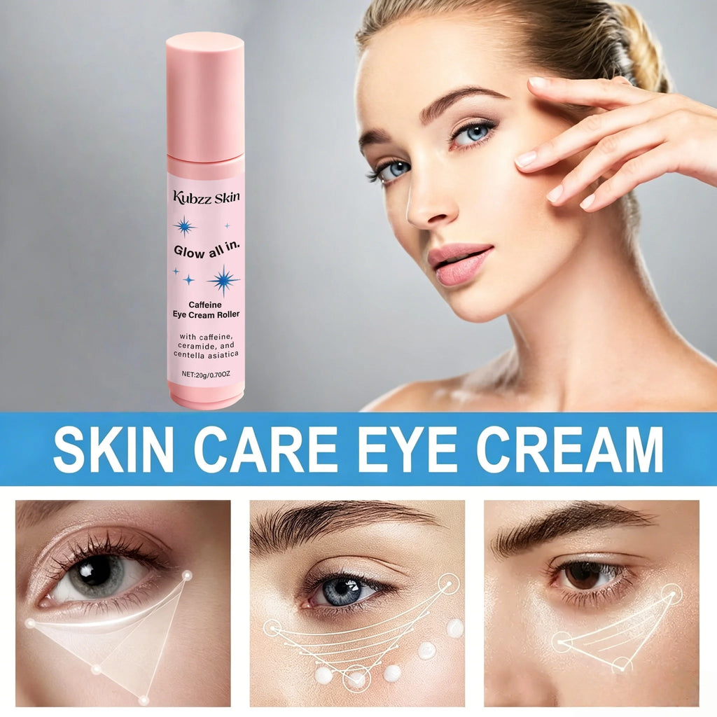 Caffeine Eye Cream, with Added Centella Asiatica Extract, Caffeine, Ceramide Np, and Tocopherol; Moisturizes and Brightens Skin Tone, Smoothes Fine Lines Around the Eyes, and Restores Skin's Youthful Glow —— Light Beige D