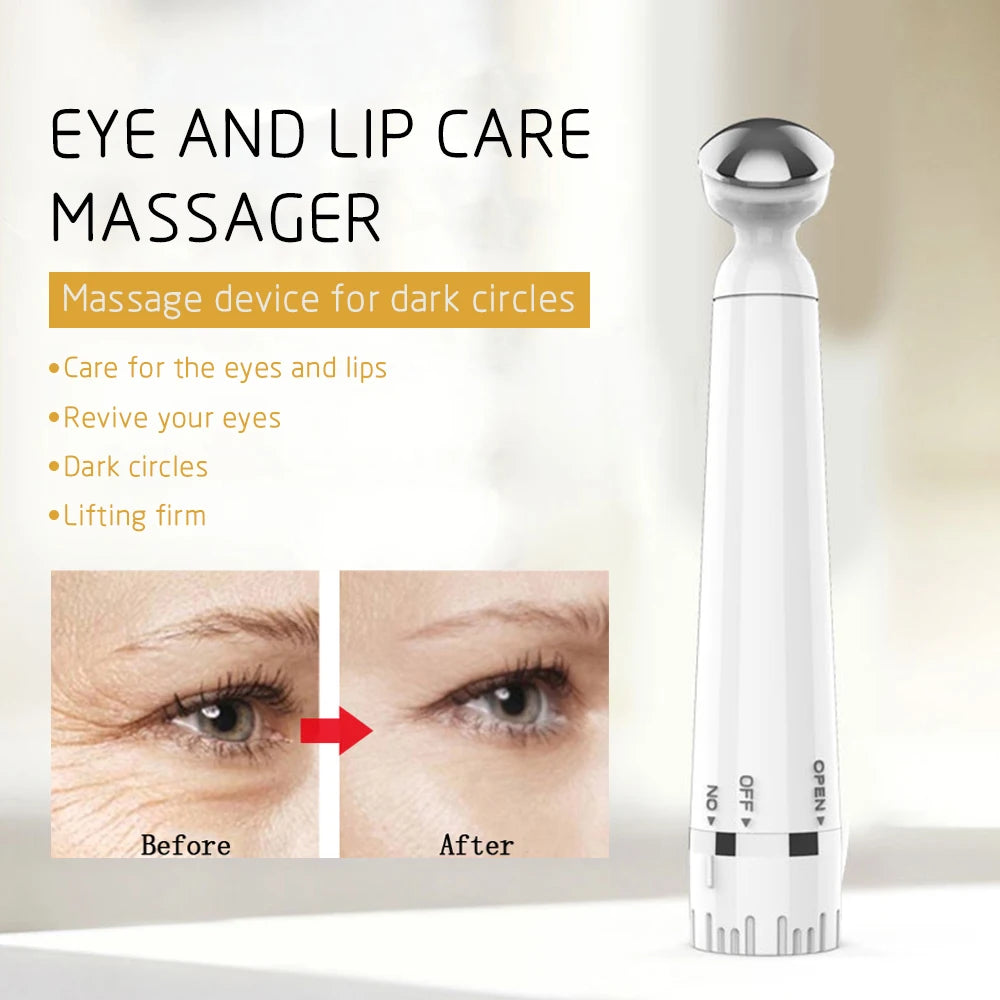 Mini Electric Vibration Eye Massager Anti-Ageing Wrinkle Dark Circle Pen Removal Rejuvenation Eye Massager skin care tools