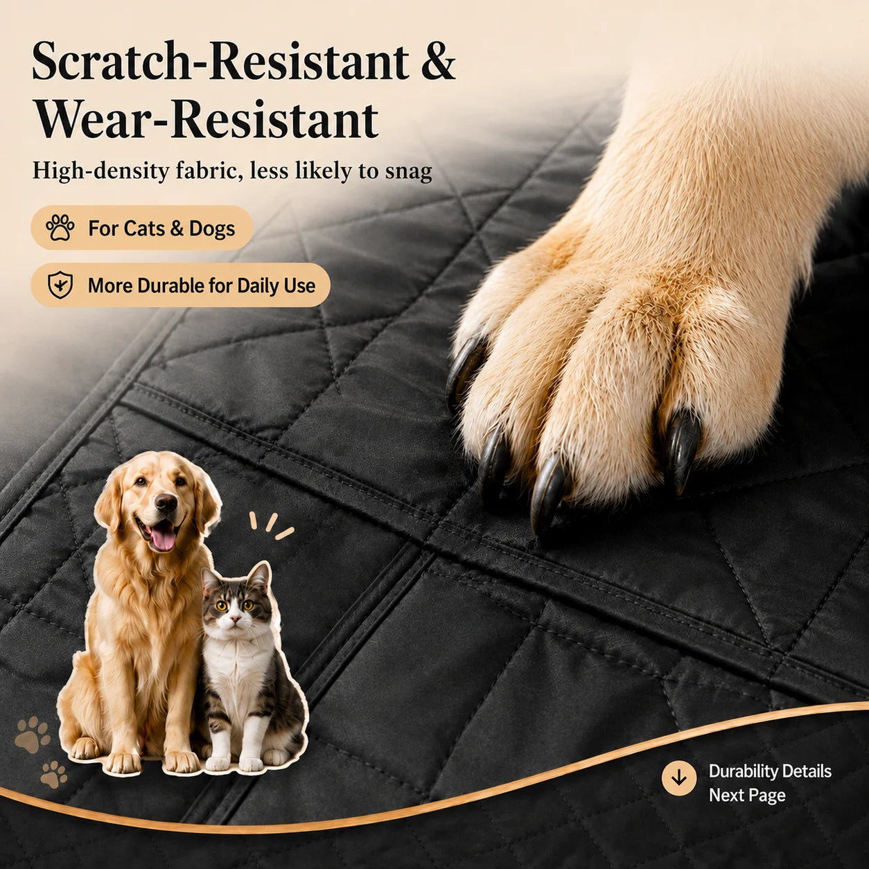 Pet Car Seat Cover for Dogs Cats Front Seat Rear Bench Waterproof Scratchproof Dirtproof Non Slip Protector Mat Auto Accessorie