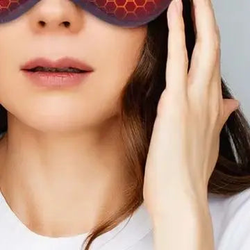 USB Heated Eye Mask 3D Smart Timing Massage Mask for Eye Fatigue Relief Sleep Aid & Travel Use Rechargeable Warm Compress