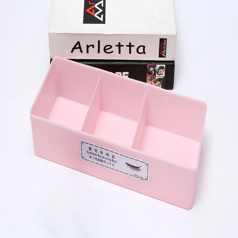 Eyelash Storage Box with Lid Desktop Cosmetics Organization Tool Acrylic Transparent Case Holder Exclusively For Makeup Supplies