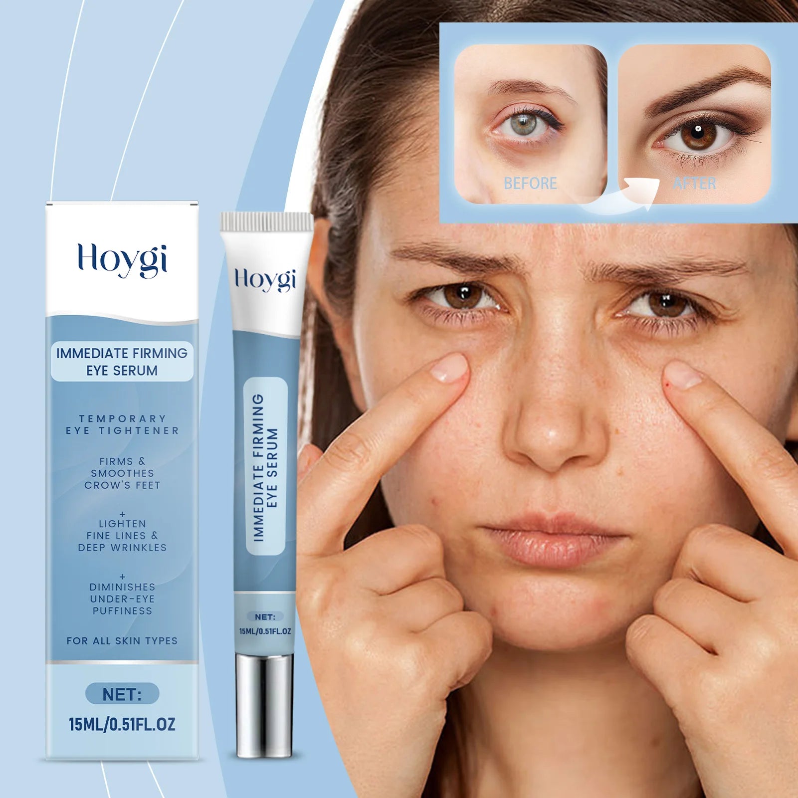 Moisturizing Eye Cream: Gentle, Soft and Hydrating Care for the Eye Area. Apply and Massage.