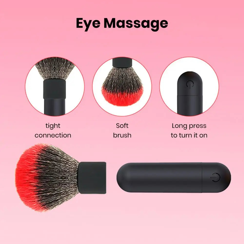 Electric Eye Massager USB Rechargeable Muscle Massager 10 Modes Silicone Eye Massager Waterproof Vibrating Eye Massage Machine