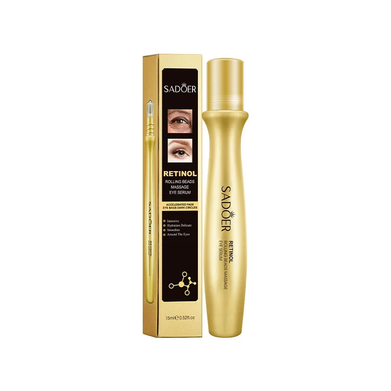 Gold Bright Eye Roller Eye Cream Hydrating Moisturizing Eye Serum  Care Dark Circles Removal Anti Bags