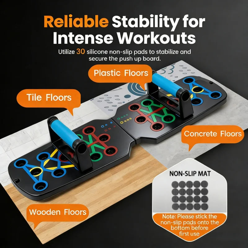 Men's Portable Multi-Functional Push-Up Board Bodybuilding Fitness Training Equipment Girls' Home Foldable Fat-Burning Equipment
