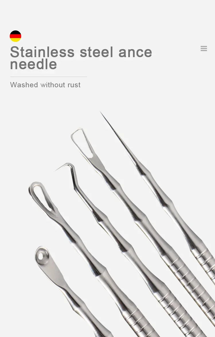 Beauty Artifact Blemish Extractor Remover Needle Tool Acne Blackhead Removal Needles Pimples Blackhead Clip Tweezers