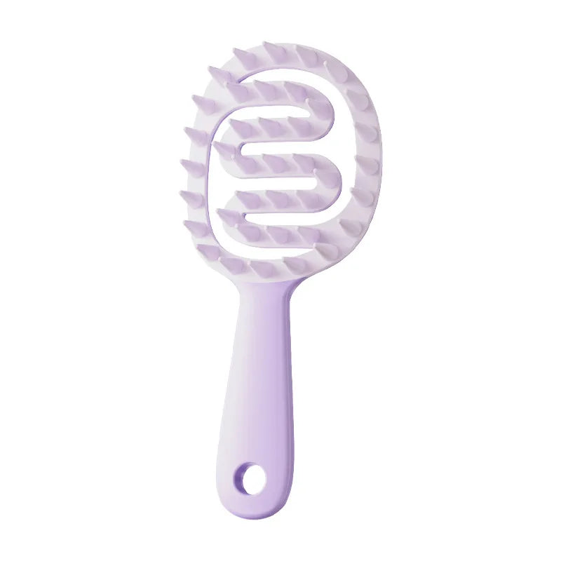 Shampoo Hair Brush Hair Massage Scalp Combs Head Washing Brush Long Handle Dry And Wet Brush Shower Spa HairdressingTool Girls