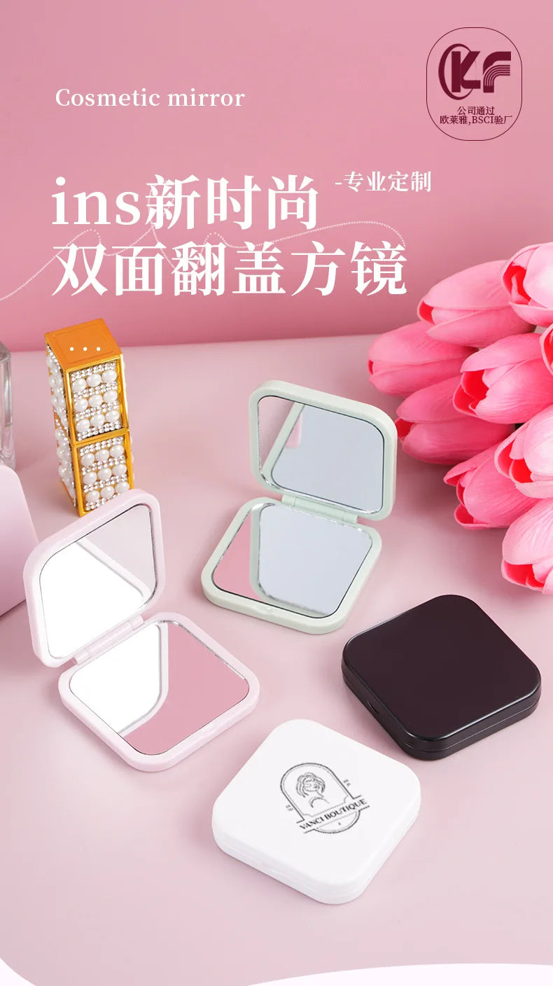 Round Mini Makeup Mirror Dustproof Small Makeup Mirror Gift For Birthday