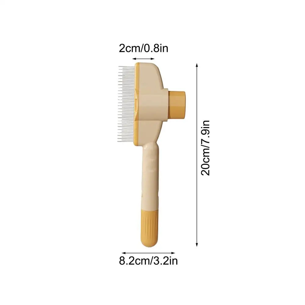 Multifunctional Dog And Cat Slicker Comb Self-Cleaning Hair Removal Brush For Pets Shedding, Grooming Brush To Remove Knots