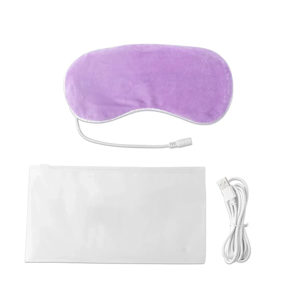 Heated Eye Mask USB Eye Mask for Dry Eyes with Constant Heating Temperature Warm Compress Heating Pad for Sleep Dark Circles