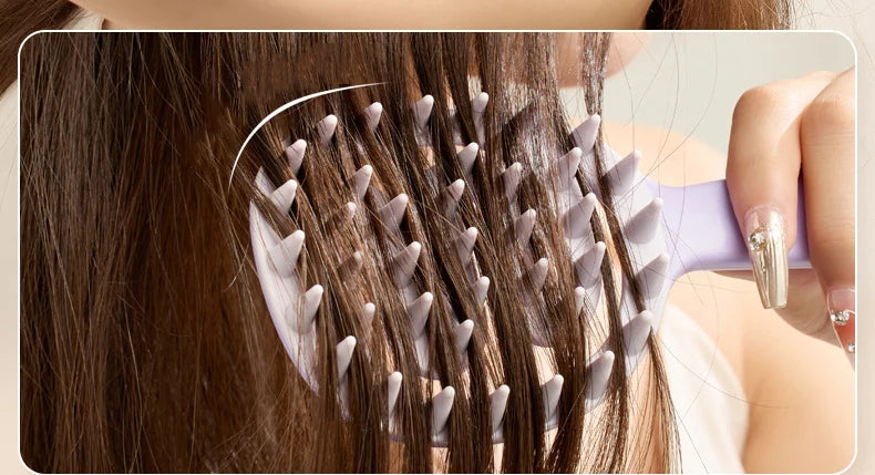 Shampoo Hair Brush Hair Massage Scalp Combs Head Washing Brush Long Handle Dry And Wet Brush Shower Spa HairdressingTool Girls