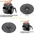 L8RE Air fryer Accessories Round Air Fryer Grill Pan Grill Plate Crisper Plate Replacement Part Tray Rack Cooker