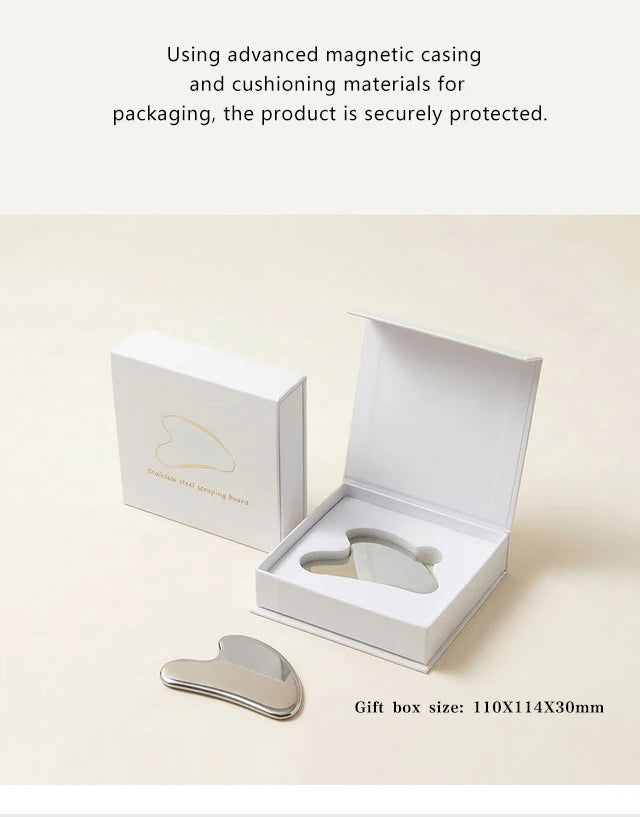 Stainless Steel Gua Sha Facial Massage Tool for Lifting & Sculpting