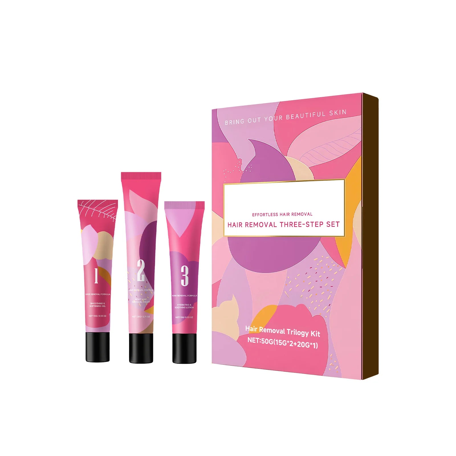 Facial Hair Remover Cream Kit for Women for Coarse, Fine & Stubborn Hair on Chin, Upper Lip, Sideburns, Gentle Depilatory Cream