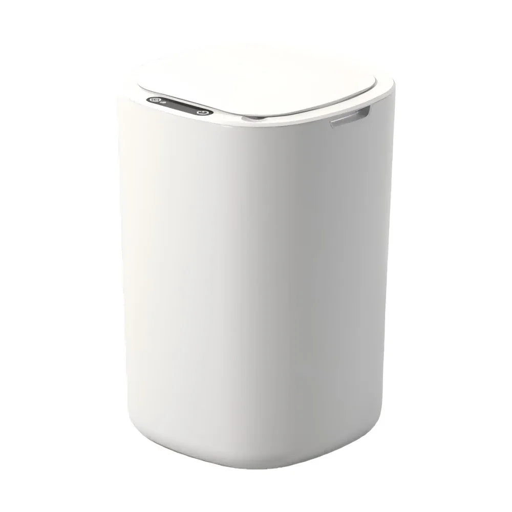 Smart Sensing Trash Can Automatic White Trash Can Kitchen Bathroom Waterproof 12L Electric Trash Can